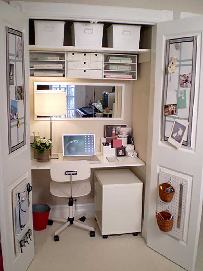 closet craft nook