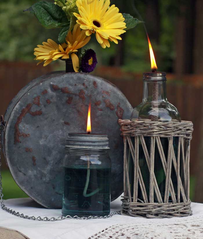 mason jar oil lamp