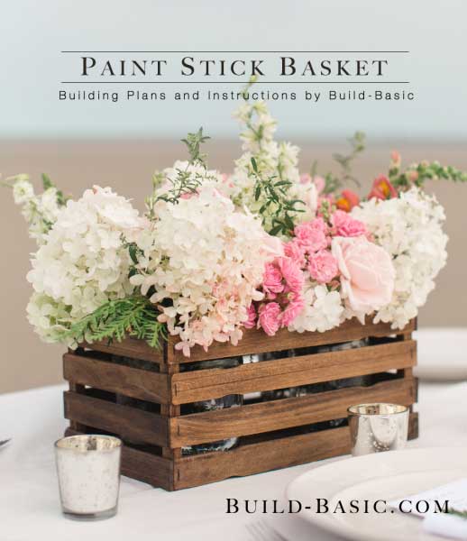 paint stick basket diy