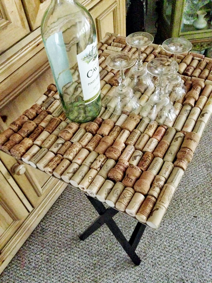 wine cork table top