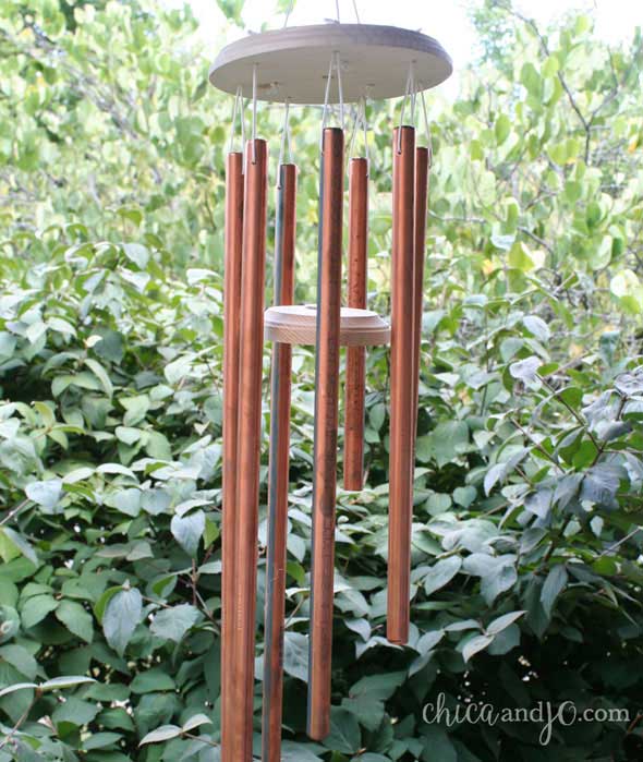 diy wind chime with copper pipe