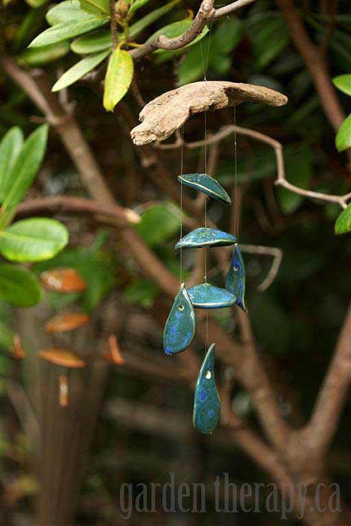 wind chime made with modeling clay