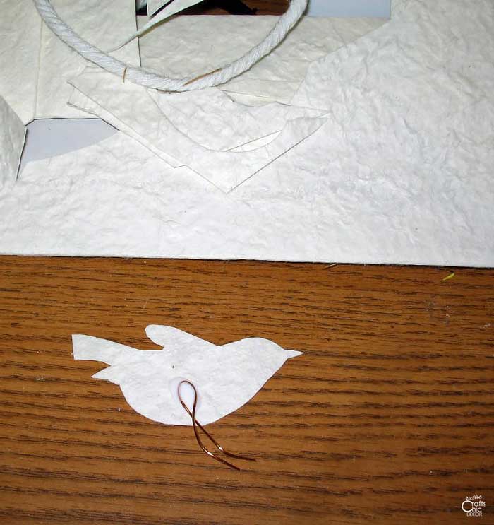 bird cut out for journal