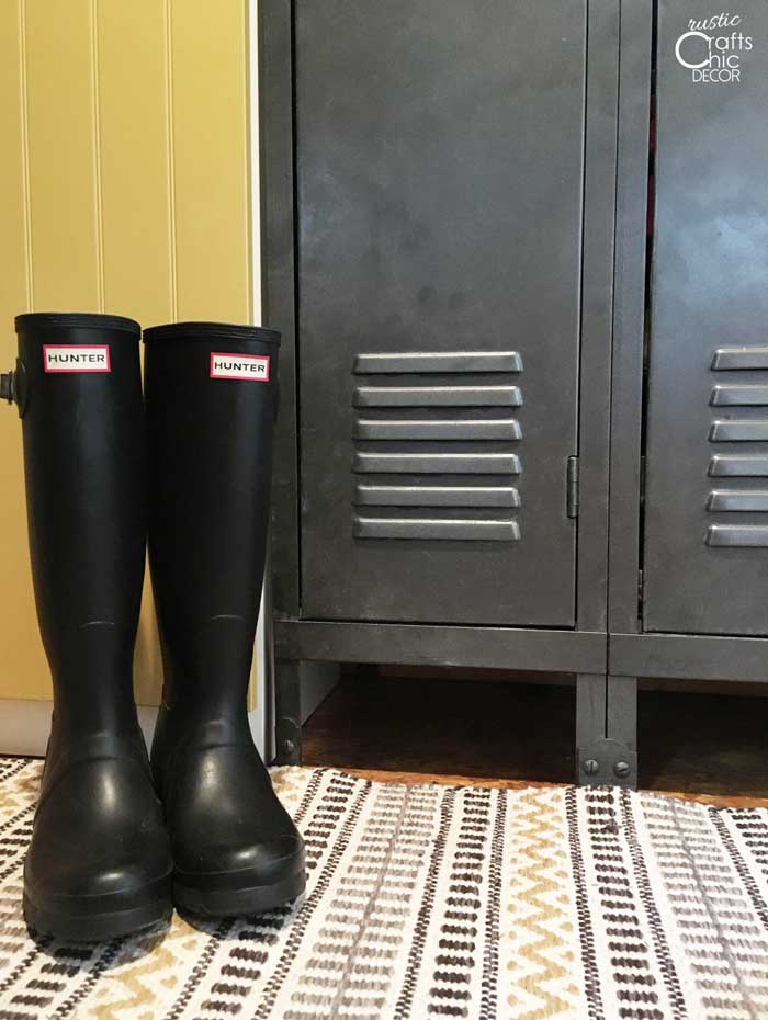 rain boots on display