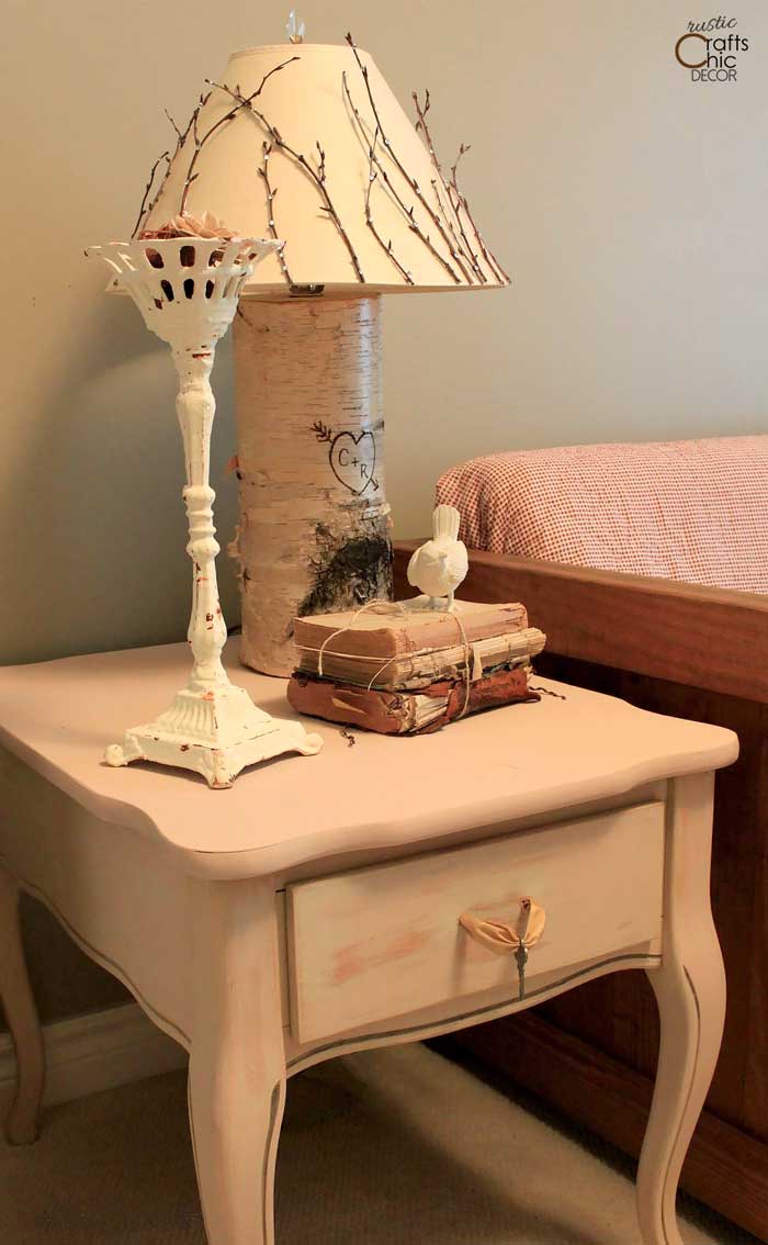 shabby chic end table