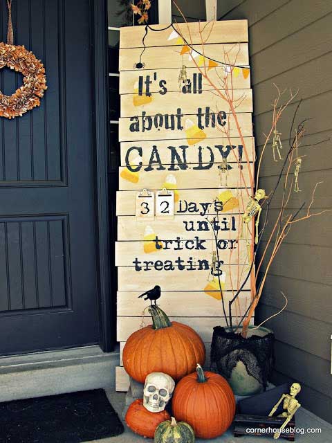 halloween porch sign