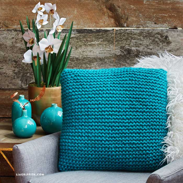 knitted pillow