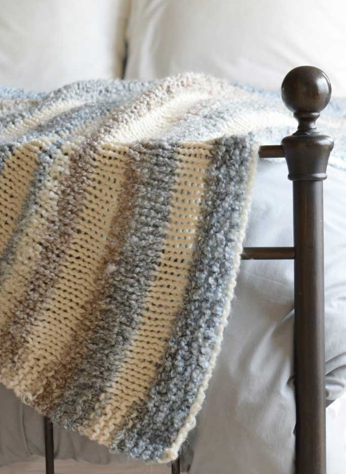 knitted throw