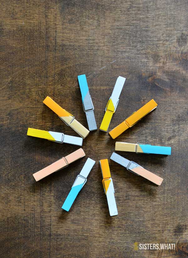 painted clothespins