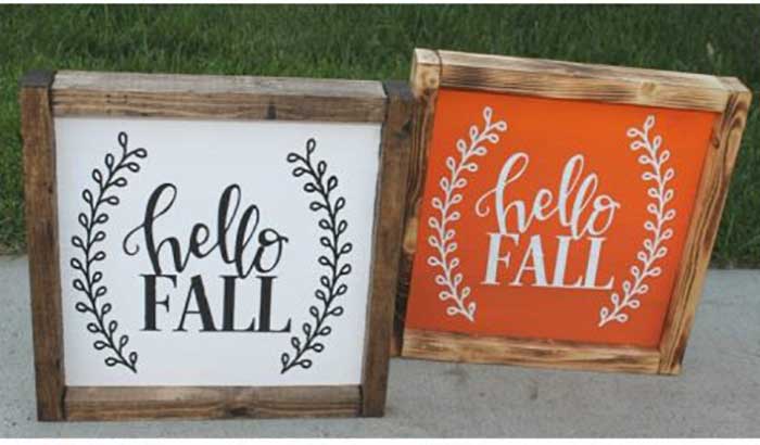 fall diy signs