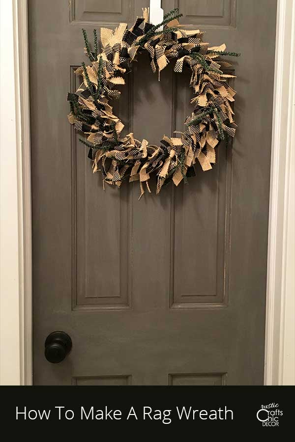 how to make a rag wreath