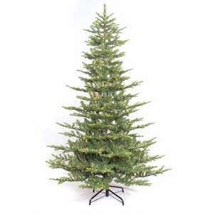 pre-lit aspen fir christmas tree