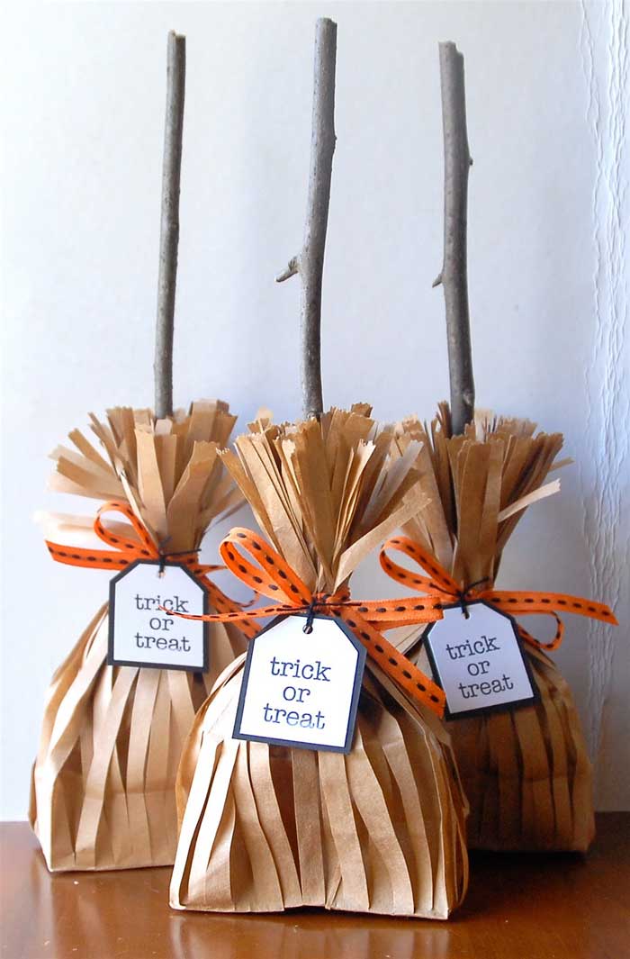 halloween witches broom party favors