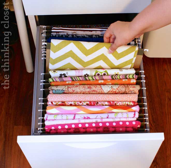 file cabinet for fabric storage