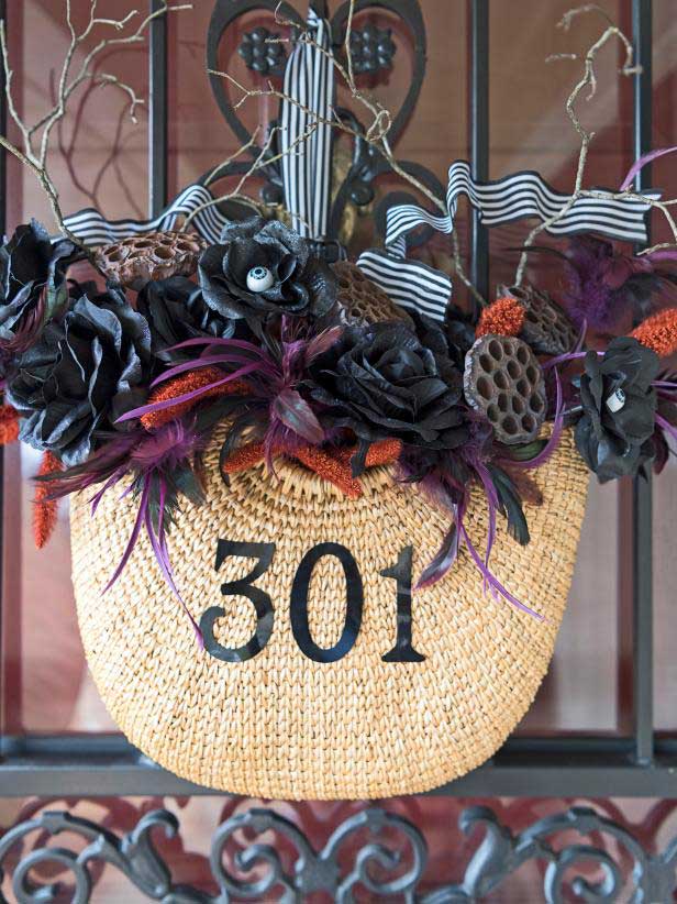 rustic halloween decor