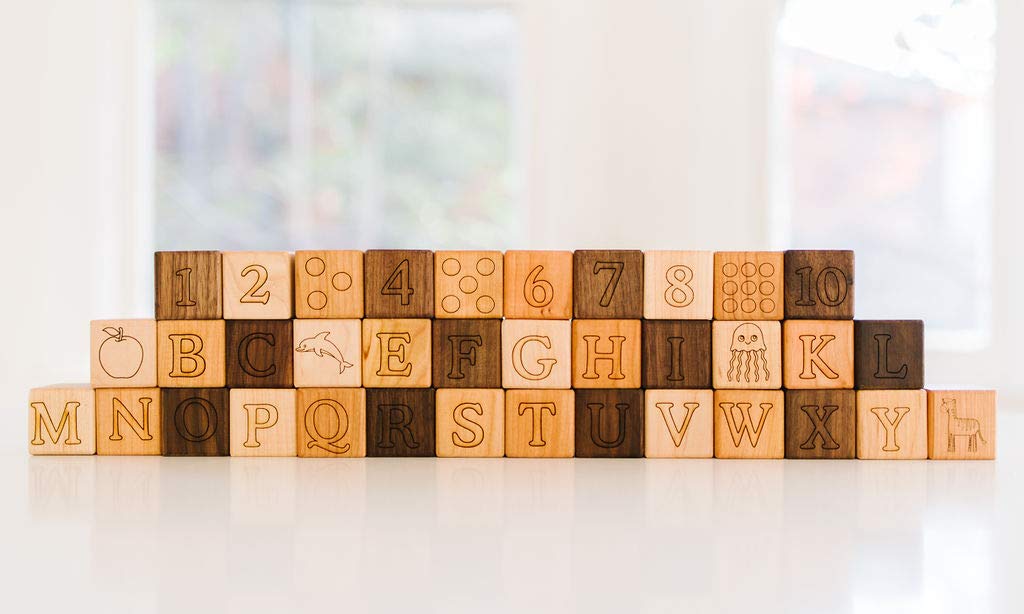 handmade wooden blocks