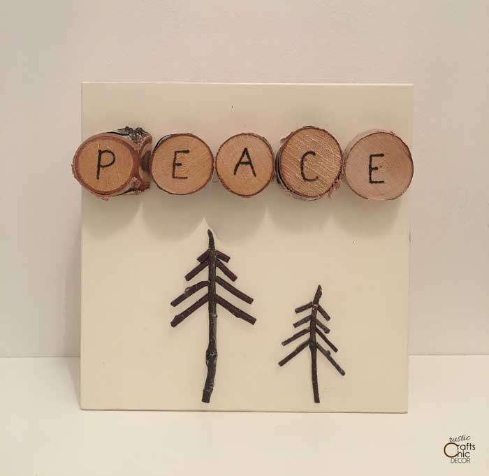 rustic christmas sign