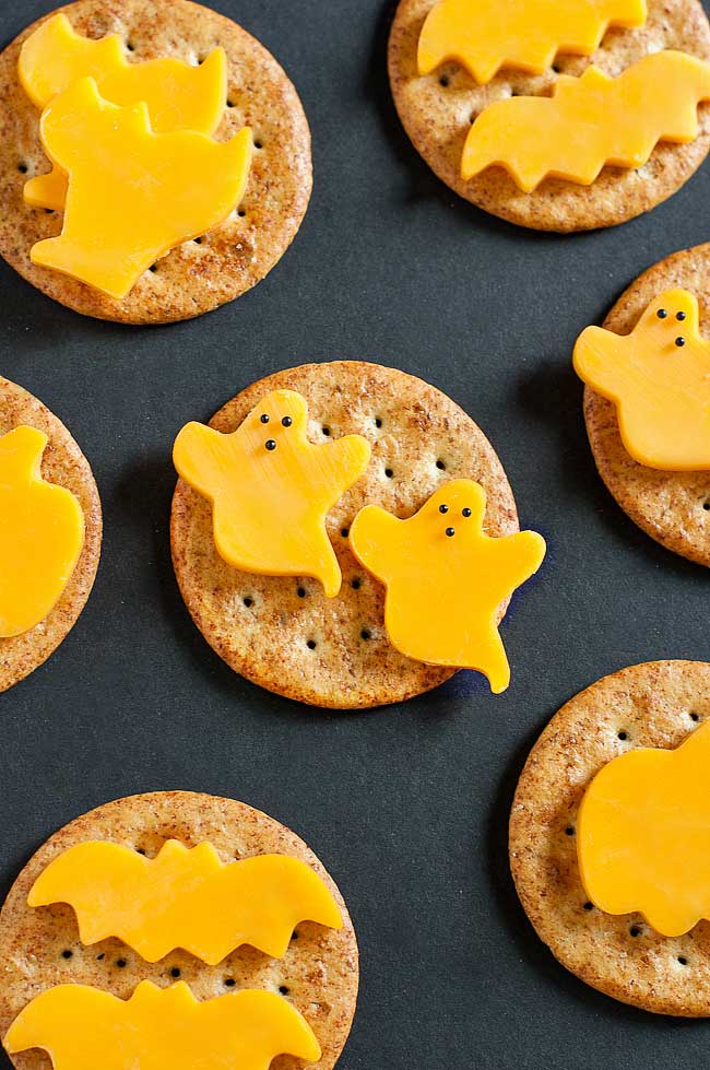 spooky crackers and cheese
