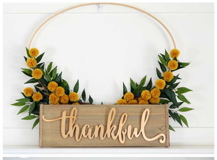 thankful wreath diy