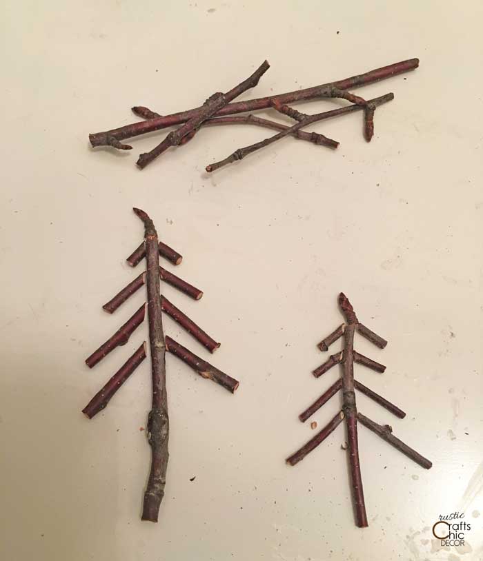 twig christmas tree