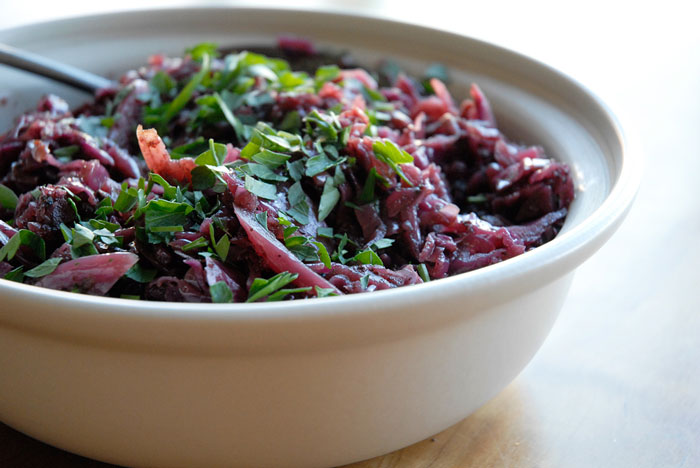 braised red cabbage