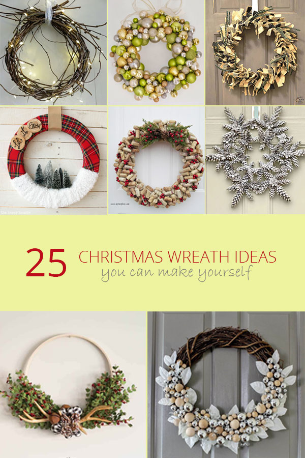 DIY Red and Green Pom-Pom Christmas Wreath - Design Improvised