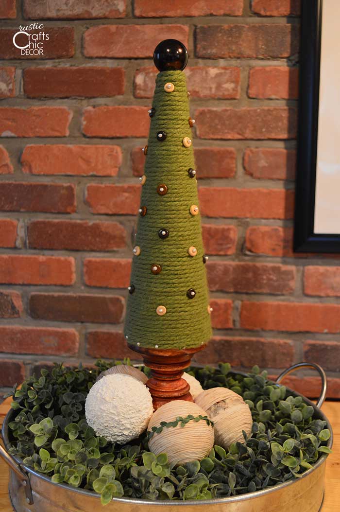 yarn cone tabletop tree