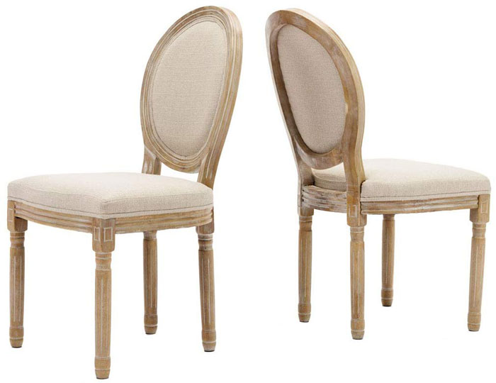 elegant tufted kitchen chairs