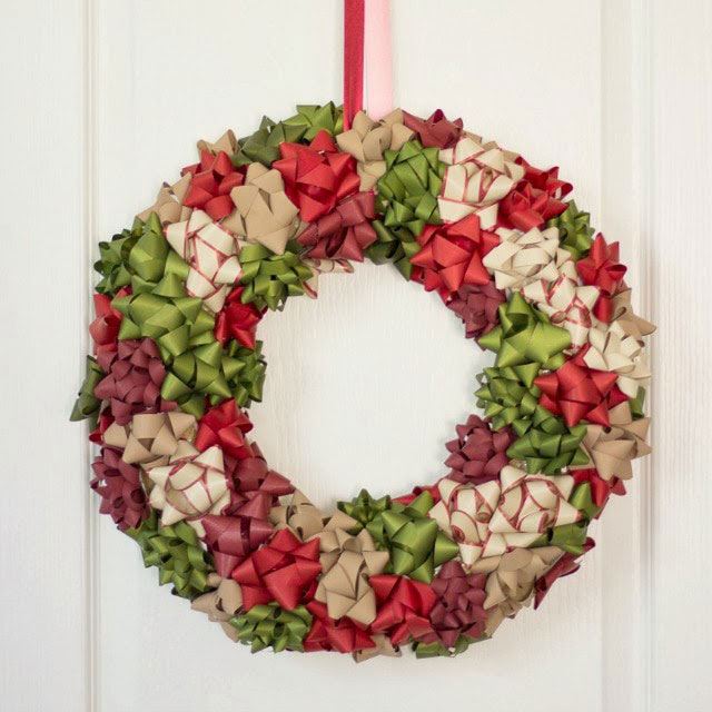 gift bow wreath