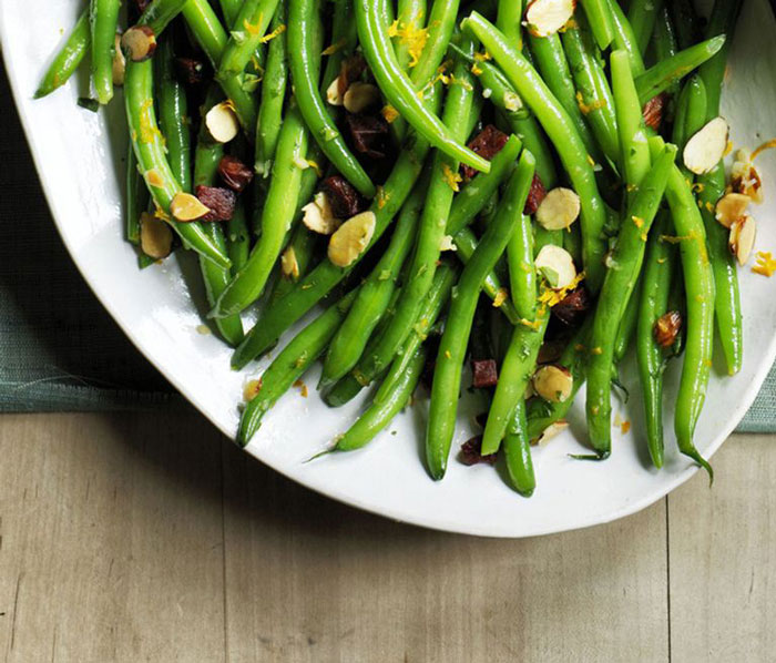 green beans with chorizo