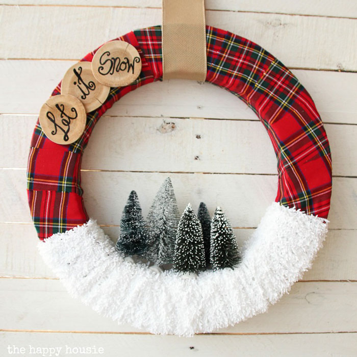 let it snow wreath