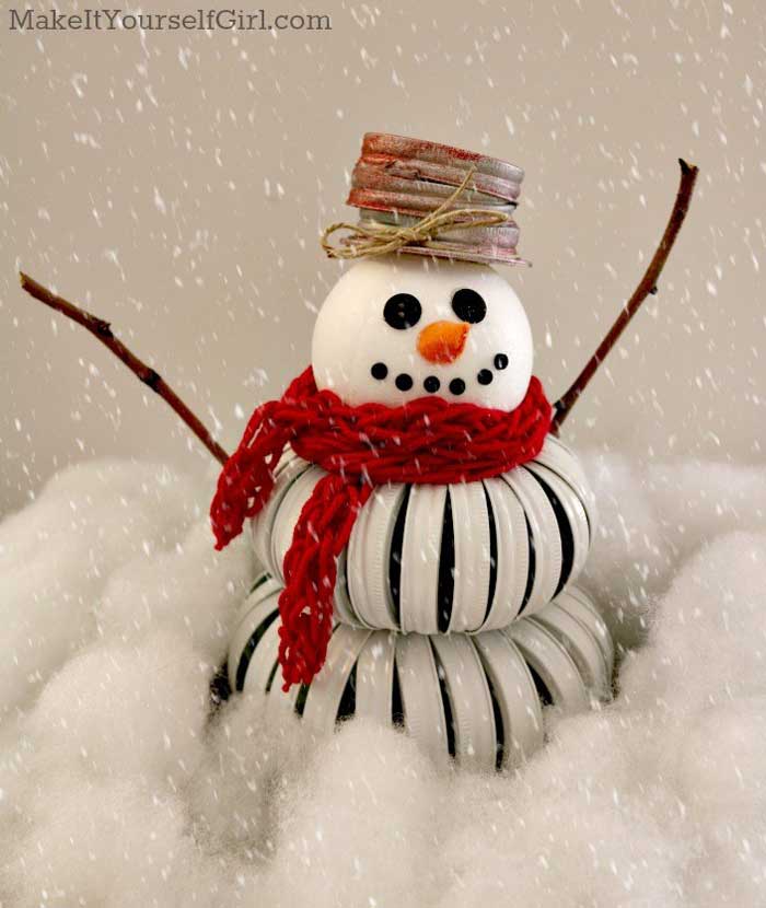 mason jar snowman idea