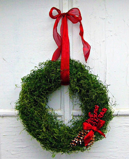 moss christmas wreath