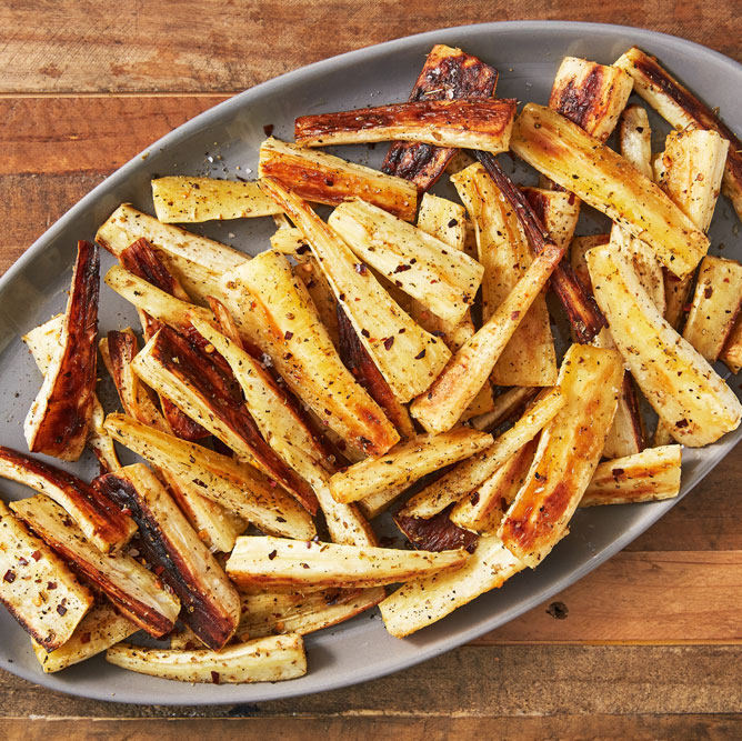 roasted parsnips