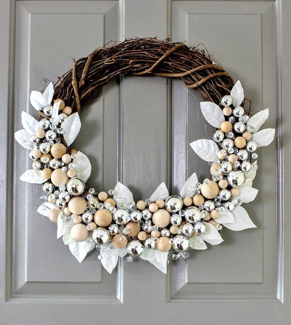 rustic glam wreath