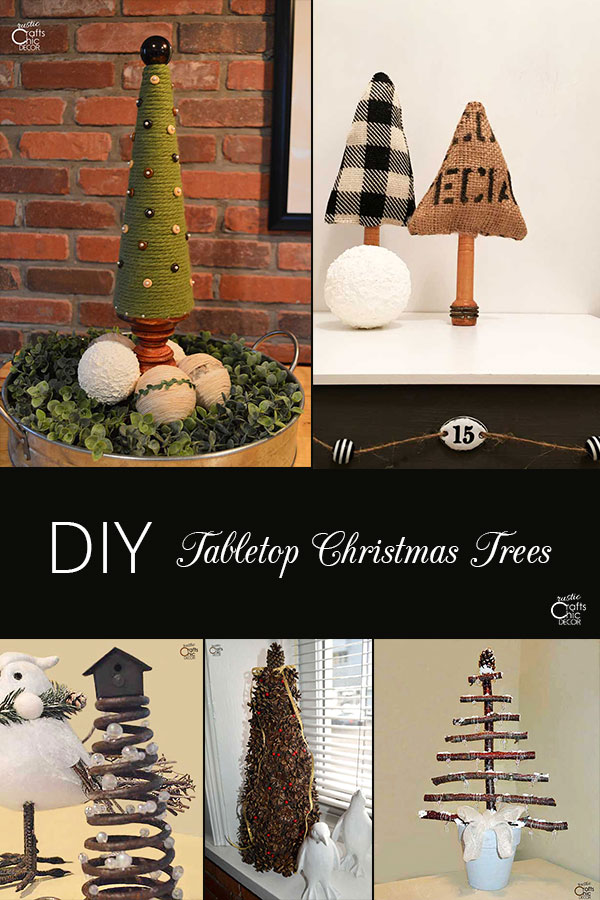 5 DIY Tabletop Christmas Tree Ideas  Rustic Crafts & DIY