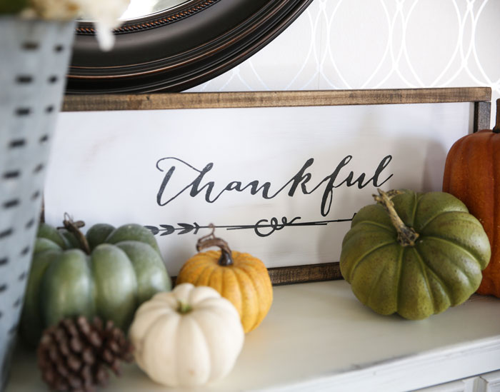 diy thankful sign