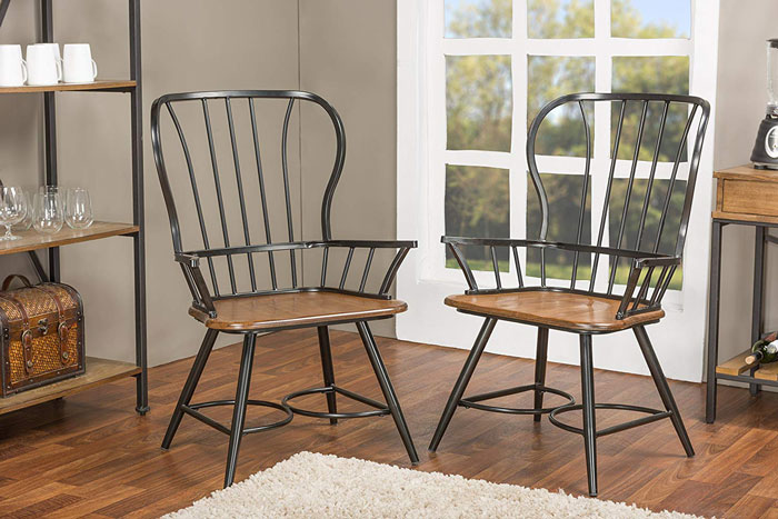 rustic dining chairs