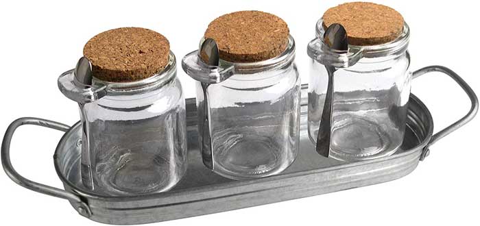 mason jar condiment set