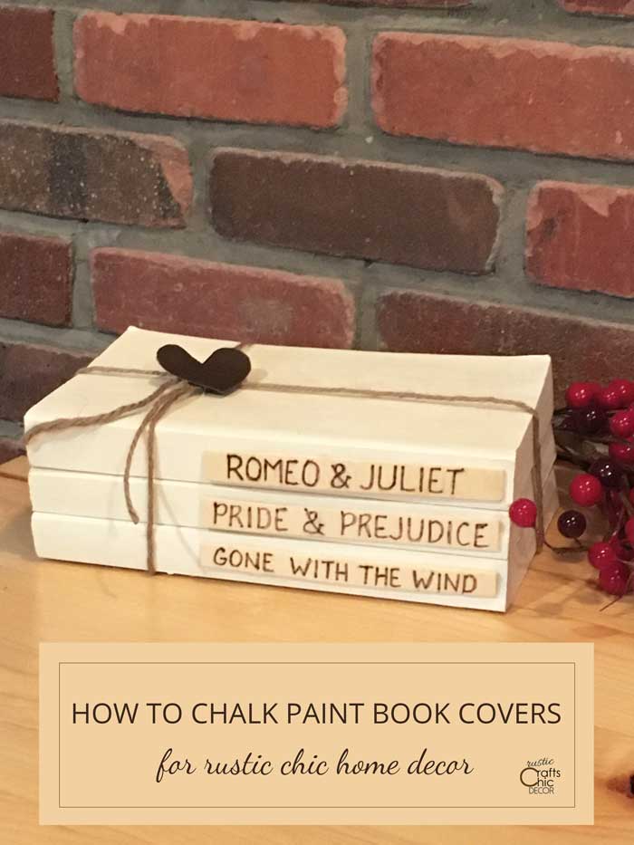 chalk paint old books