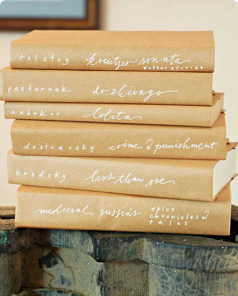 diy rustic book covers