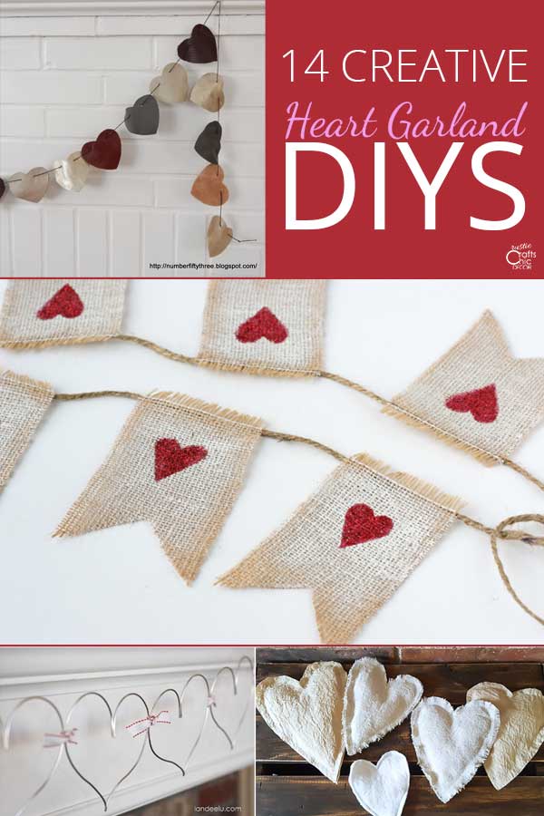 Valentine's Day Wood Bead Garland Rustic Valentine Decor, Red