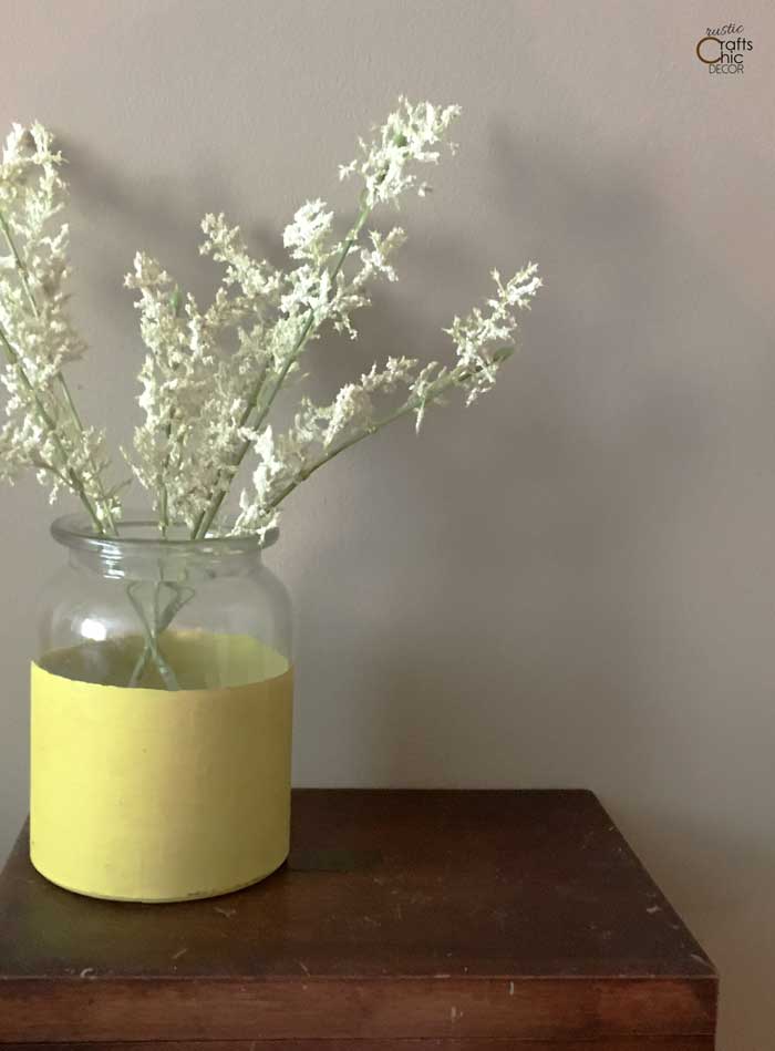 what to do with old jars - painted vase