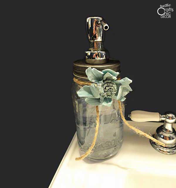 old mason jar soap dispenser