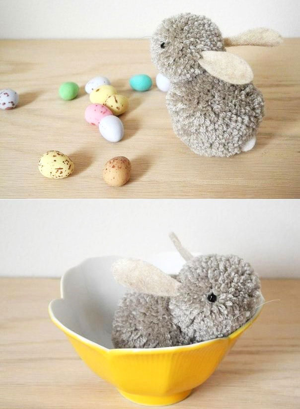 diy pom pom bunny