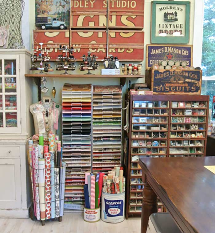 Vintage Craft Room Storage Ideas 