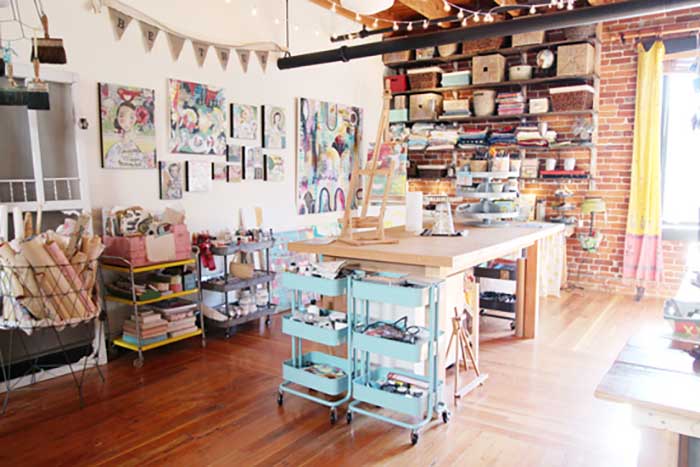 vintage style creative space