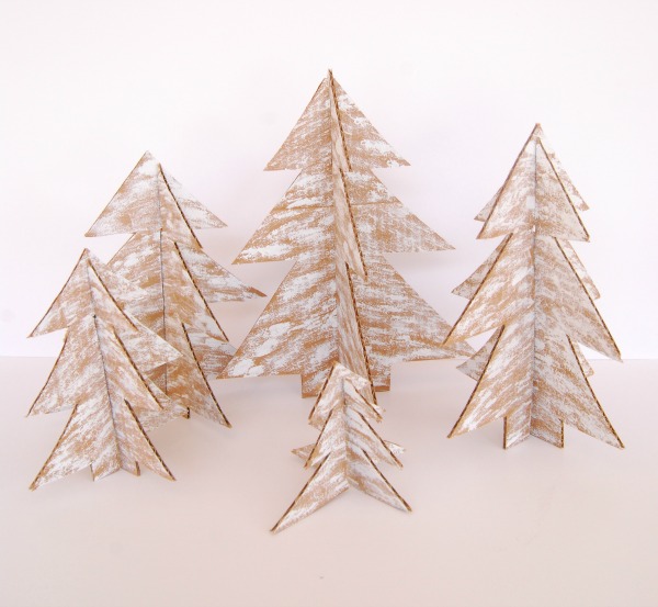 diy cardboard christmas trees