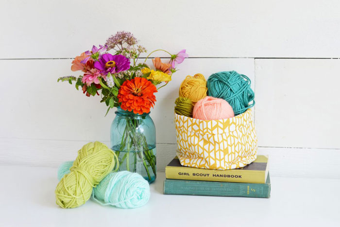 diy fabric basket craft