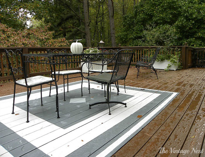 painted deck rug